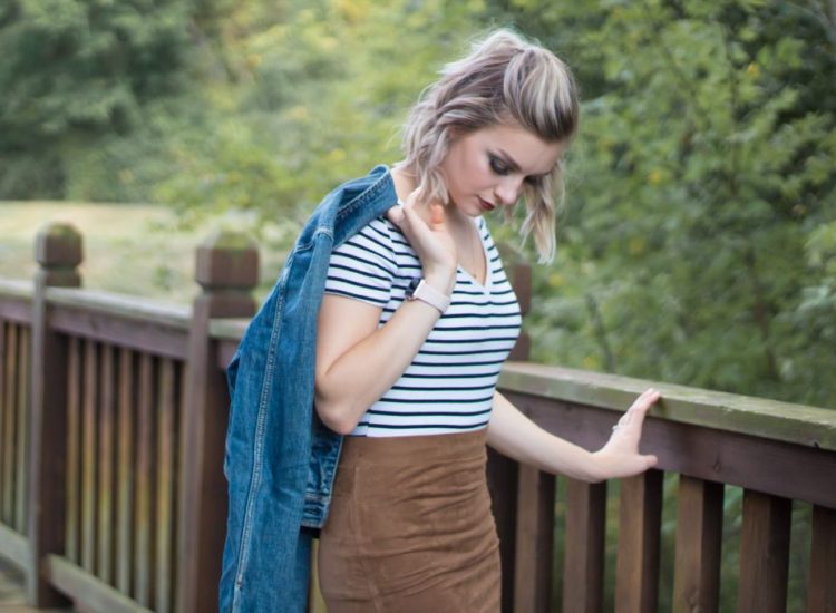 How To Style A Suede Skirt For Fall